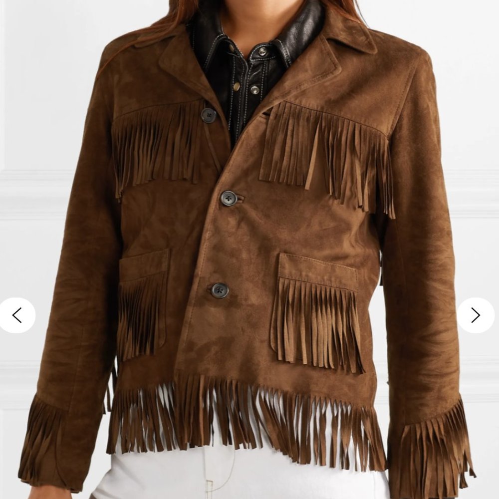in search of ISO nili lotan frida fringe jacket